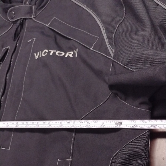 Victory Pure Men's Sleek Black Performance Jacket, Motorcycles - Picture 8 of 16